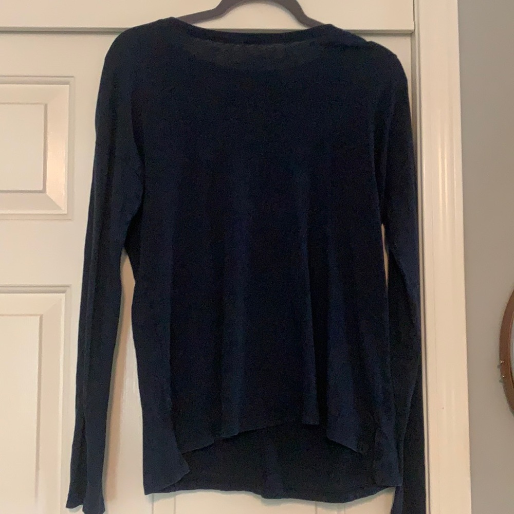 Thin blue sweater/ long sleeve tee